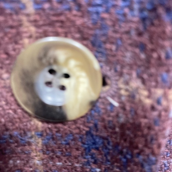 Vintage Eddie Bauer Women’s Medium 100% Wool Jacket Coat 2 Button Plaid Large. - Picture 5 of 8